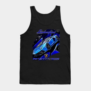 Lamborghini Aventador Iconic Super Sport Car Tank Top